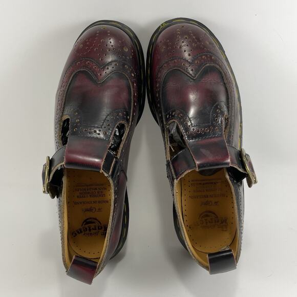 Dr. Martens Docs Vintage 8142 Wingtip T-Strap Mary Janes UK Size 6, US Size 8 - Picture 6 of 9